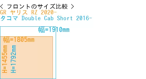 #GR ヤリス RZ 2020- + タコマ Double Cab Short 2016-